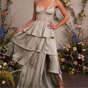 V. Chapman Dakota Dress size 8 sage